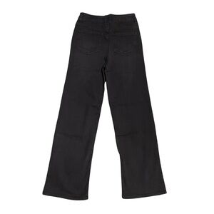 OAT Black Wide Leg Jeans Size 2/26 High Waist Goth Preppy Casual